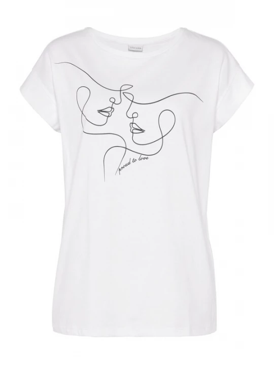 Foto van product LASCANA Shirt zwart / wit