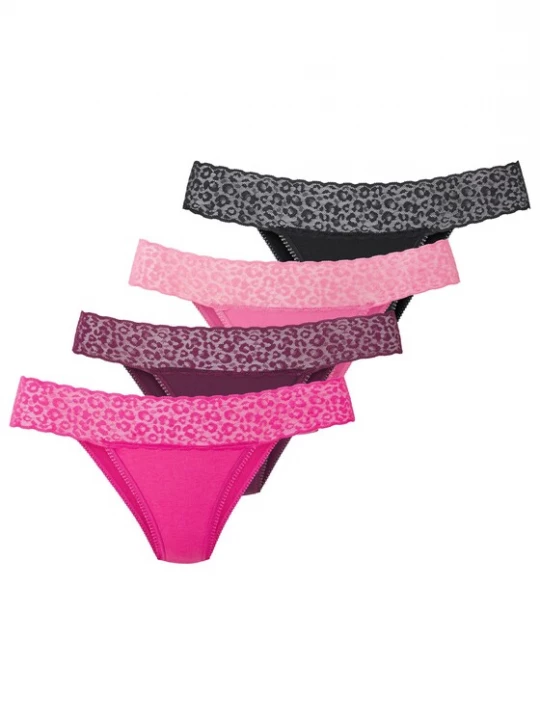 Foto van product LASCANA Slip aubergine / pink / donkerroze / zwart
