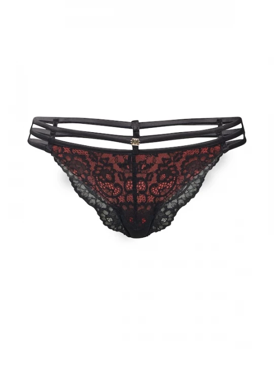 Foto van product LASCANA Slip 'Brief' rood / zwart