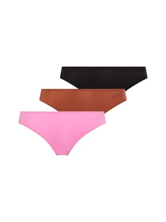 Foto van product LASCANA Slip bruin / lichtroze / zwart