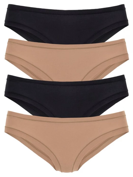 Foto van product LASCANA Slip camel / zwart