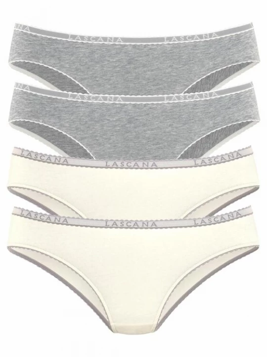 Foto van product LASCANA Slip crème / grijs gemêleerd