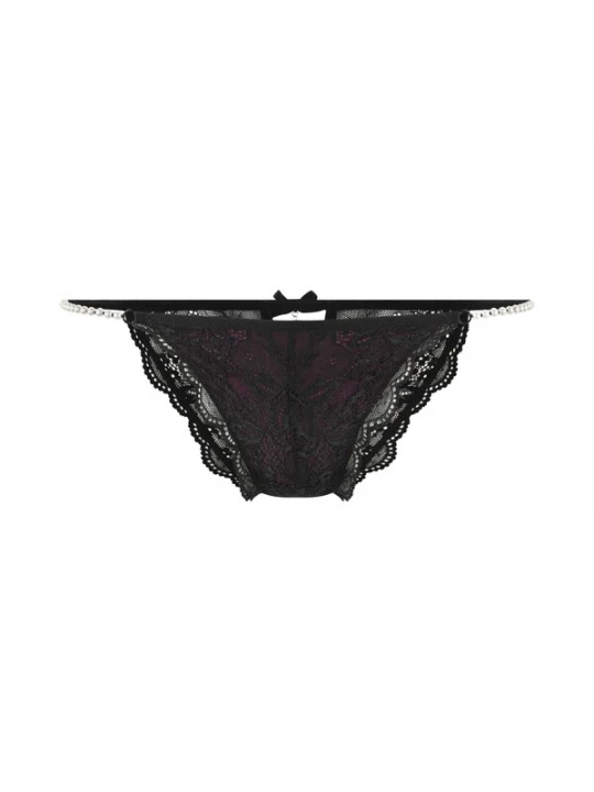 Foto van product LASCANA Slip donkerlila / zwart