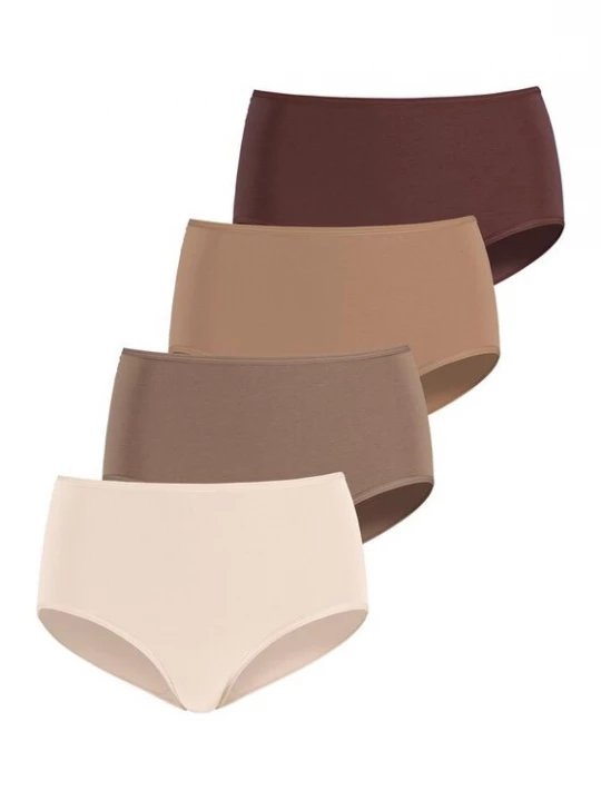 Foto van product LASCANA Slip ecru / chocoladebruin / brokaat / lichtbruin