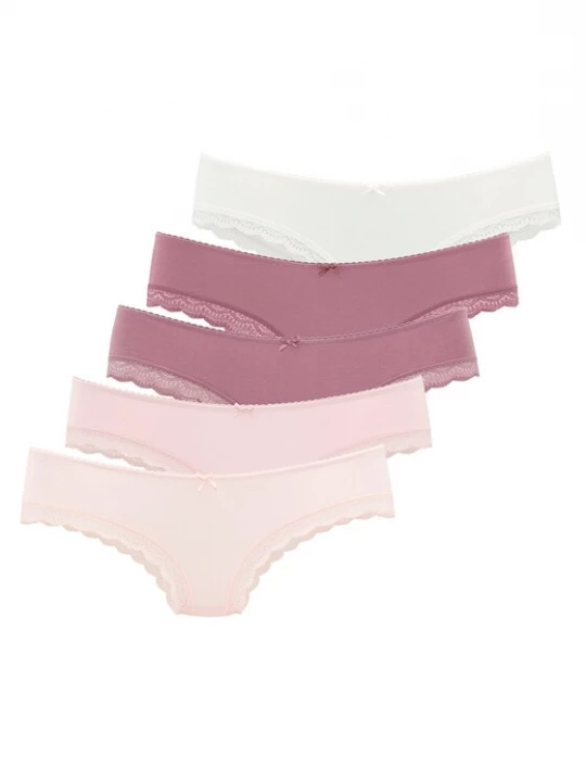 Foto van product LASCANA Slip rosa / magenta / rosé / wit