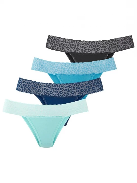 Foto van product LASCANA Slip turquoise / azuur / donkerblauw / zwart