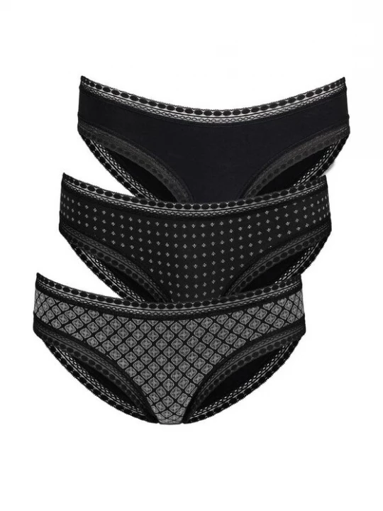 Foto van product LASCANA Slip zwart / wit