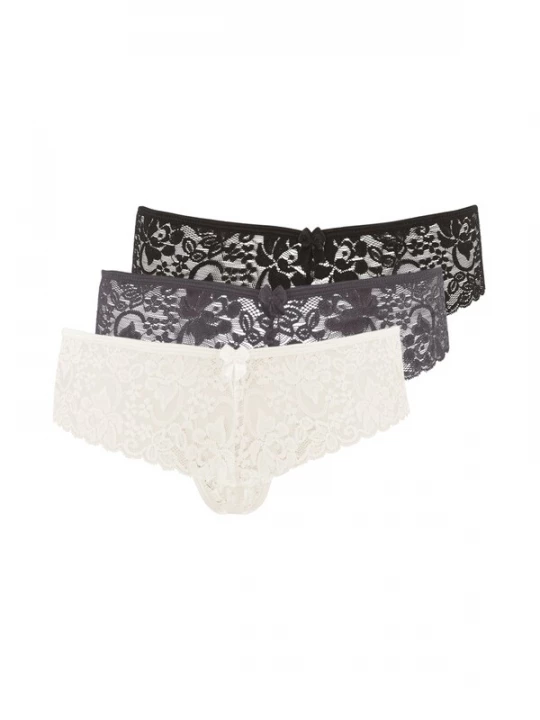Foto van product LASCANA String crème / grijs / zwart