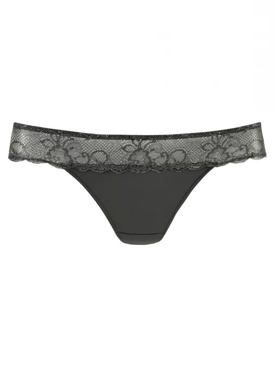 Foto van product LASCANA String grijs / zwart