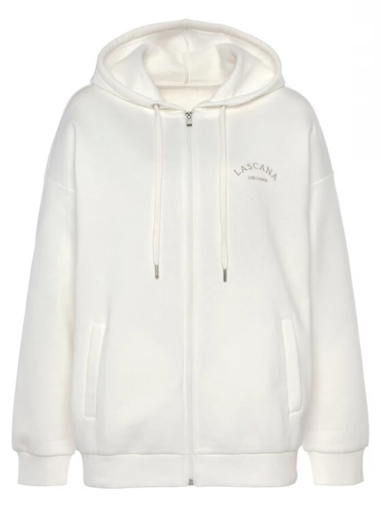 Foto van product LASCANA Sweatvest camel / wit
