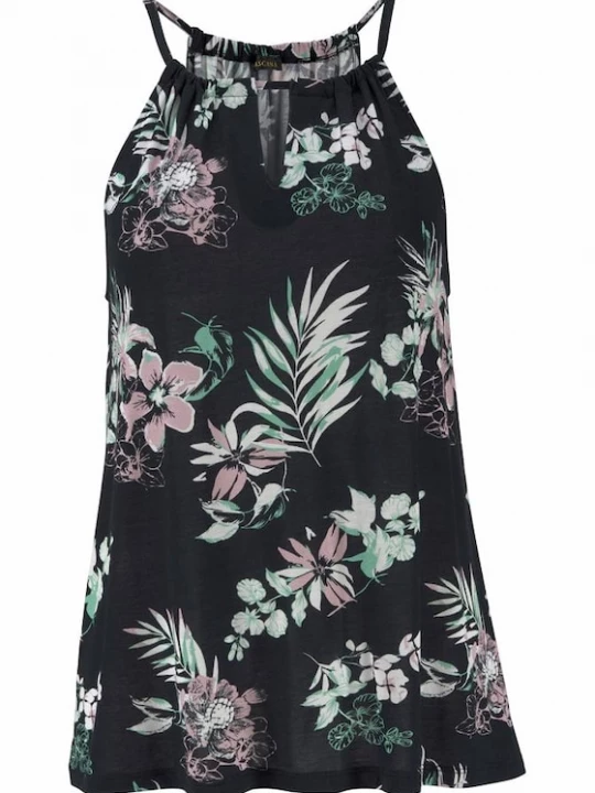 Foto van product LASCANA Top mintgroen / oudroze / zwart