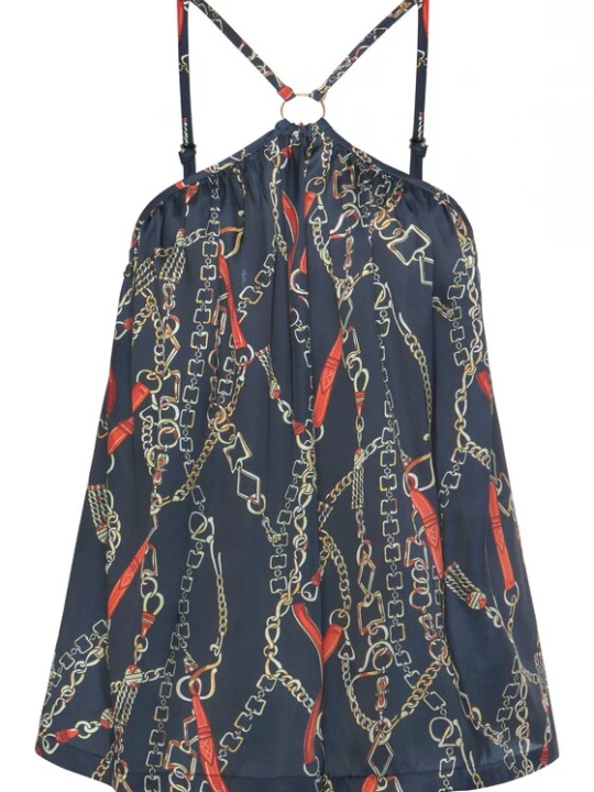 Foto van product LASCANA Top navy / cognac / grijs / rood