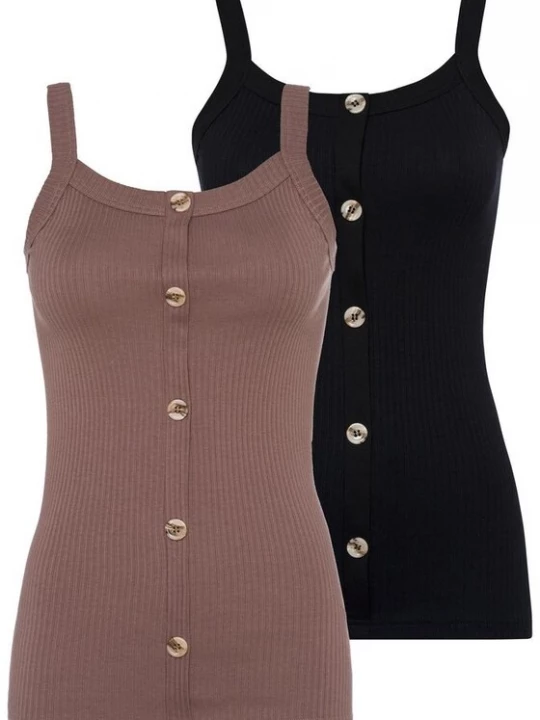 Foto van product LASCANA Top taupe / zwart