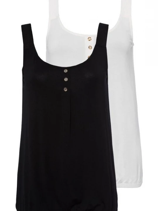Foto van product LASCANA Top zwart / wit