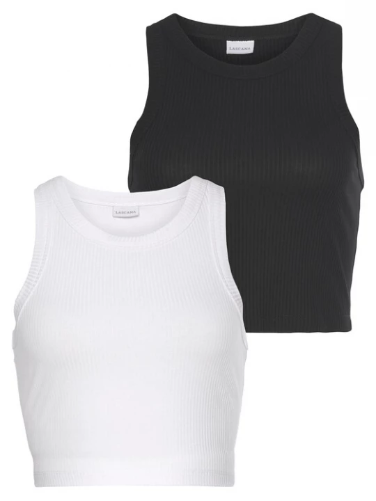 Foto van product LASCANA Top zwart / wit