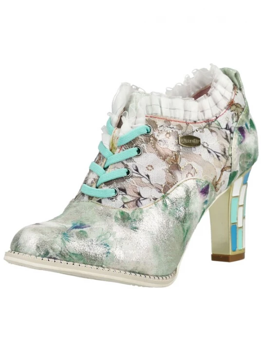 Foto van product Laura Vita Pumps met hoge voorkant lichtbruin / taupe / mintgroen / wit