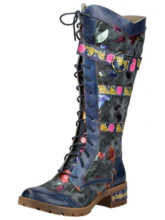 Foto van product Laura Vita Veterlaarzen blauw / gemengde kleuren