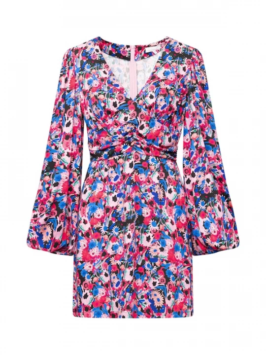 Foto van product Laurella Jurk blauw / rood / zwart / wit