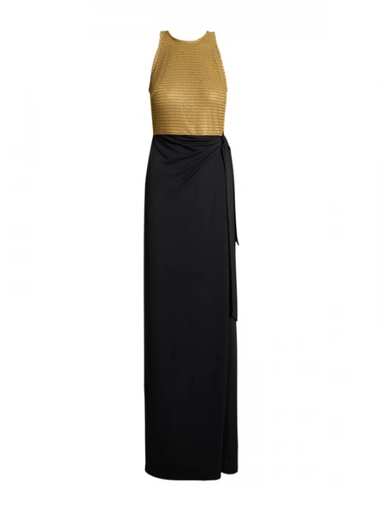 Foto van product Lauren Ralph Lauren Avondjurk camel / zwart