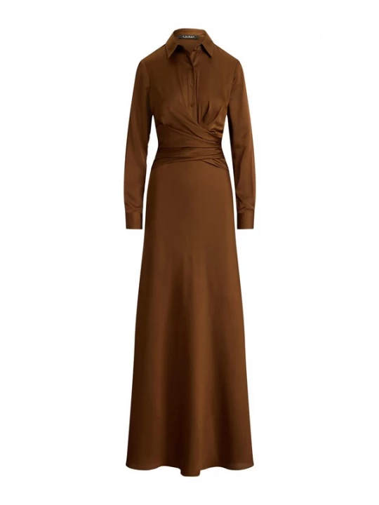 Foto van product Lauren Ralph Lauren Avondjurk chocoladebruin