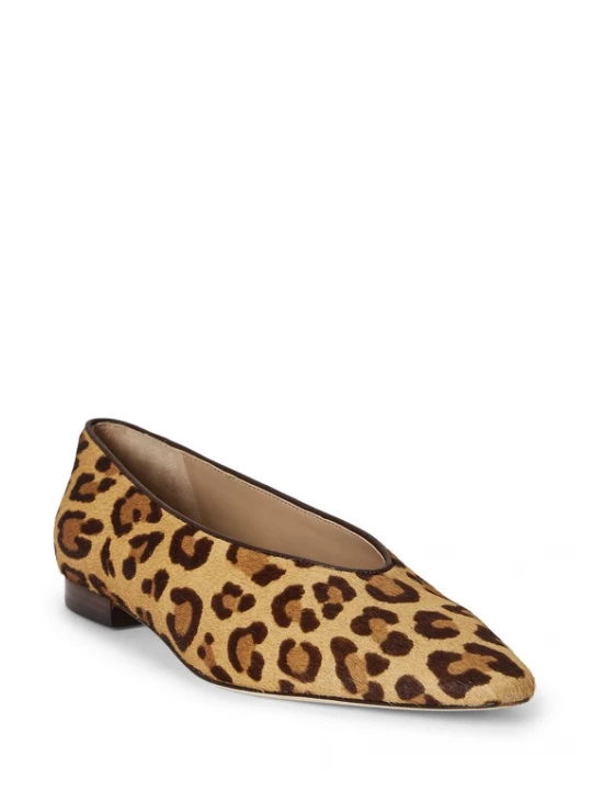 Foto van product Lauren Ralph Lauren Ballerina 'AUDRI' chocoladebruin / cognac / cappuccino