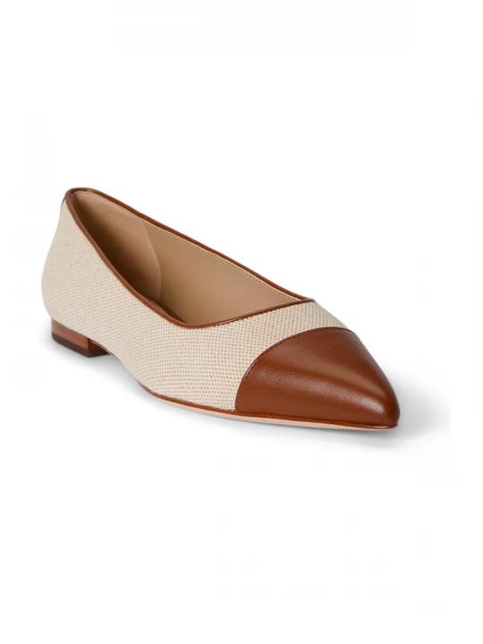 Foto van product Lauren Ralph Lauren Ballerina 'LONDYN' beige / bruin