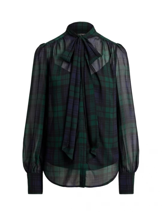 Foto van product Lauren Ralph Lauren Blouse indigo / smaragd / zwart
