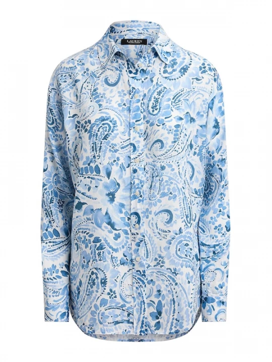 Foto van product Lauren Ralph Lauren Blouse lichtblauw / donkerblauw / wit