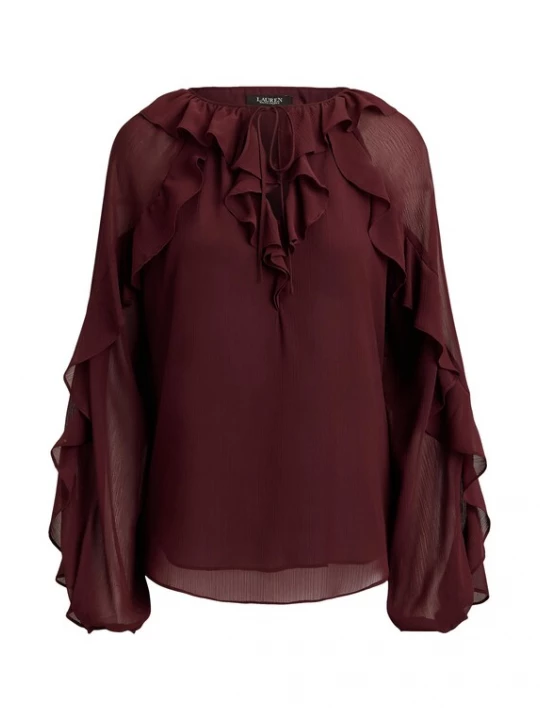 Foto van product Lauren Ralph Lauren Blouse 'POLY' rood