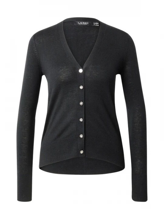 Foto van product Lauren Ralph Lauren Gebreid vest 'DENZEL' zwart