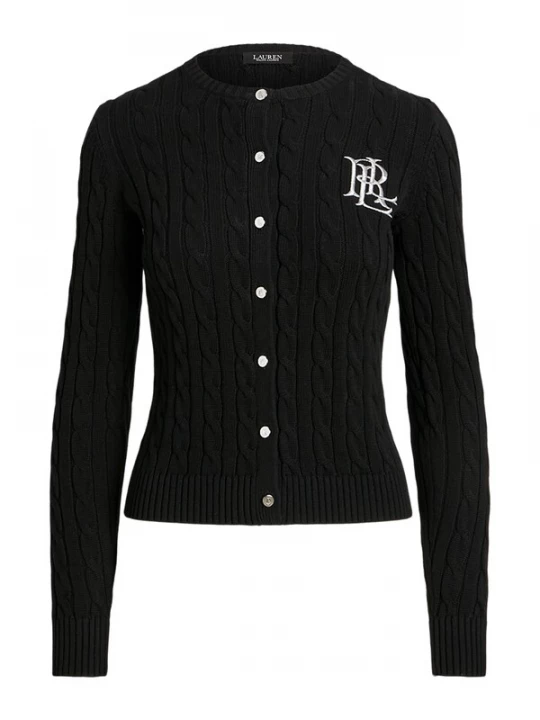 Foto van product Lauren Ralph Lauren Gebreid vest zilvergrijs / zwart