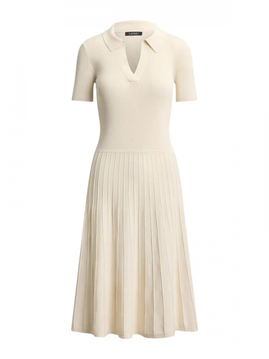 Foto van product Lauren Ralph Lauren Gebreide jurk crème