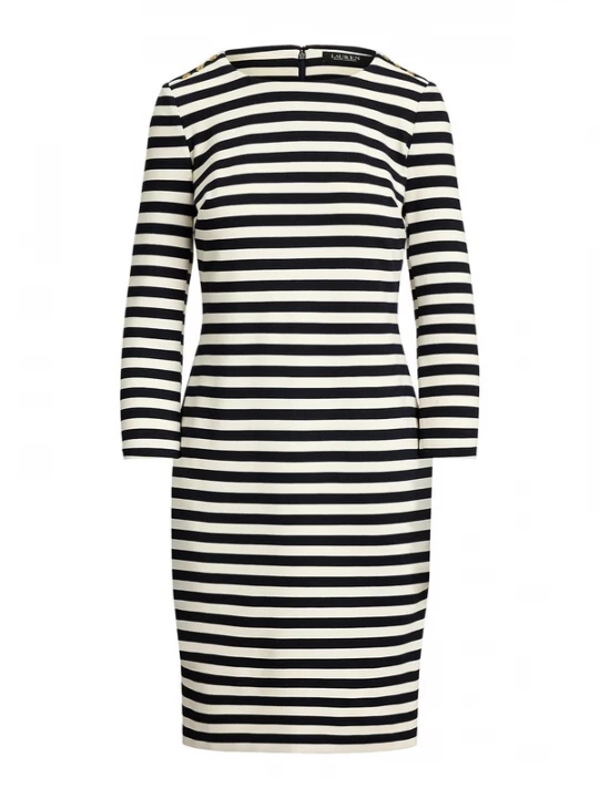 Foto van product Lauren Ralph Lauren Gebreide jurk zwart / wit