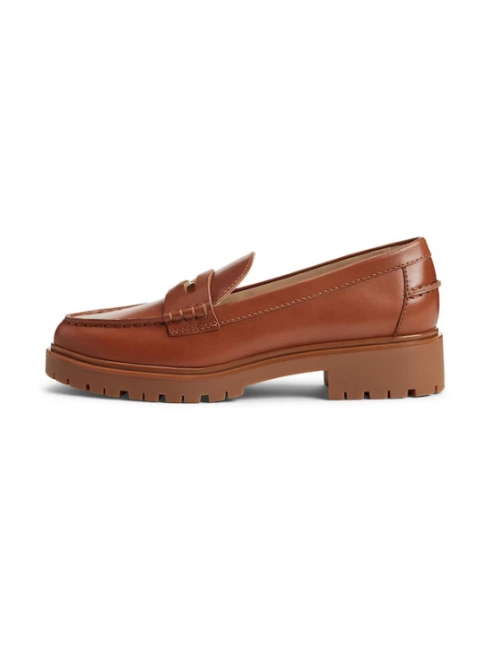 Foto van product Lauren Ralph Lauren Instappers 'MARLI' cognac
