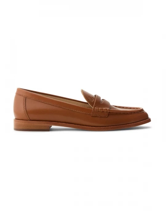 Foto van product Lauren Ralph Lauren Instappers 'WYNNIE' cognac