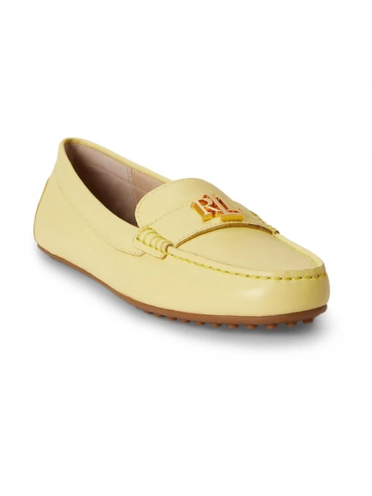 Foto van product Lauren Ralph Lauren Mocassins 'BARNSBURY' pasteelgeel
