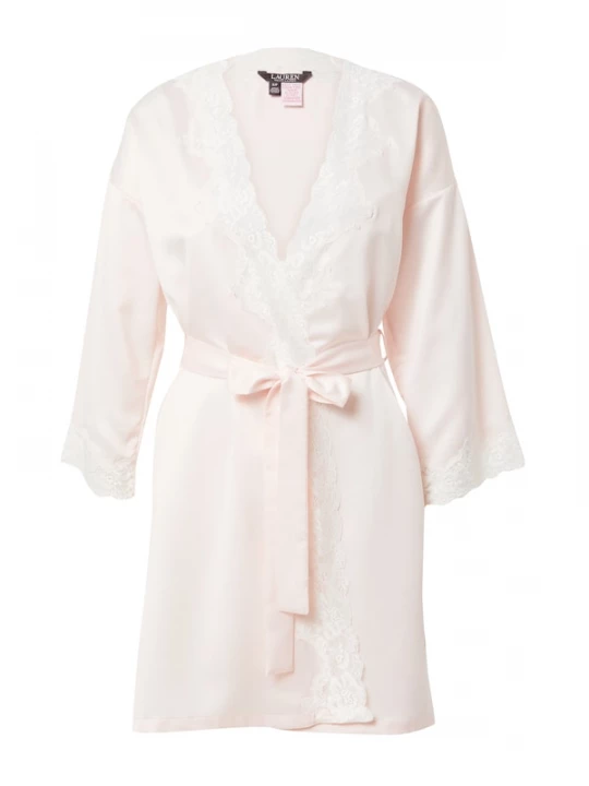 Foto van product Lauren Ralph Lauren Ochtendjas rosa / wit
