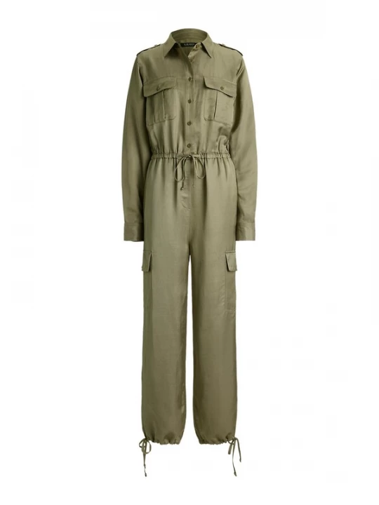 Foto van product Lauren Ralph Lauren Petite Jumpsuit olijfgroen