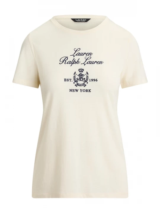 Foto van product Lauren Ralph Lauren Petite Shirt 'KATLIN' beige / marine