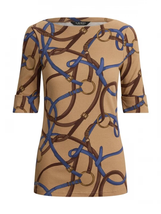 Foto van product Lauren Ralph Lauren Petite Shirt sand / donkerblauw / bruin / olijfgroen