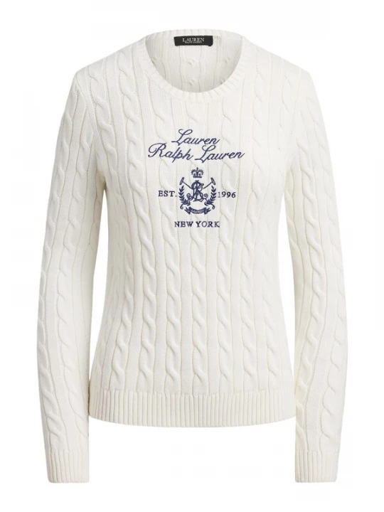 Foto van product Lauren Ralph Lauren Petite Trui 'RINETT' blauw / wit