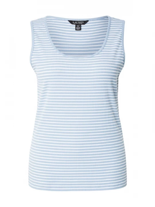 Foto van product Lauren Ralph Lauren Plus Top lichtblauw / wit