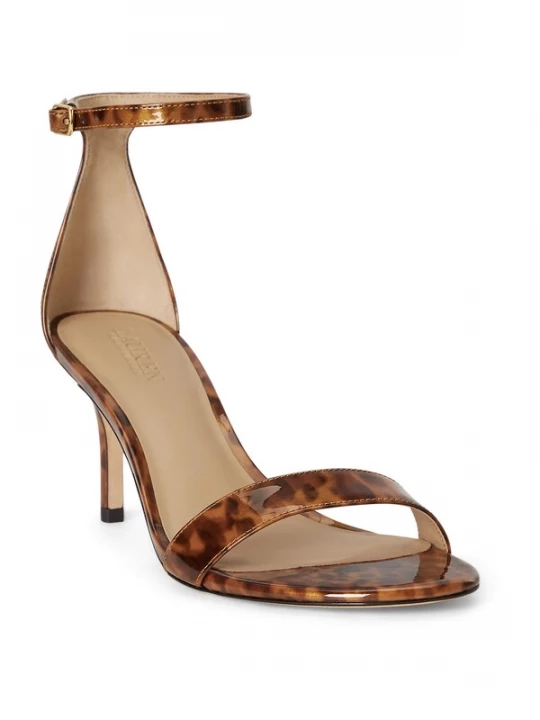 Foto van product Lauren Ralph Lauren Sandalen met riem 'ALLIE' cognac / donkerbruin