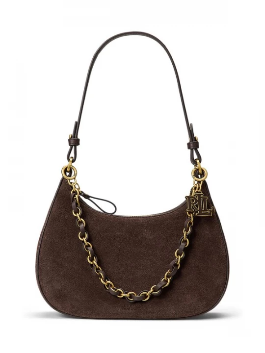 Foto van product Lauren Ralph Lauren Schoudertas donkerbruin / goud