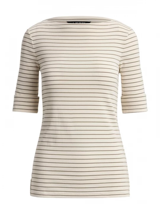 Foto van product Lauren Ralph Lauren Shirt crème / olijfgroen