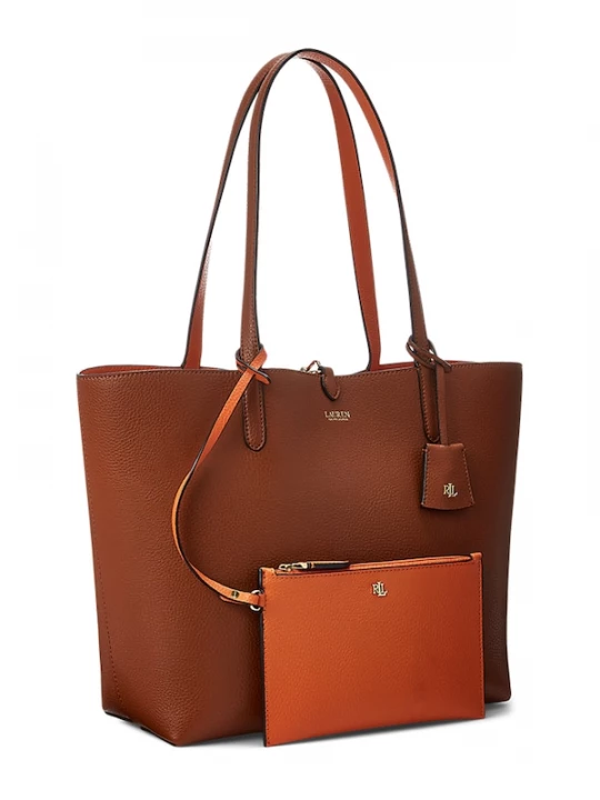 Foto van product Lauren Ralph Lauren Shopper bruin / oranje