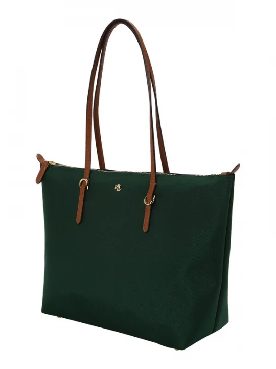 Foto van product Lauren Ralph Lauren Shopper 'KEATON' cognac / donkergroen