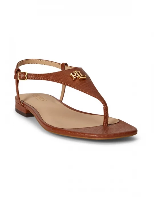 Foto van product Lauren Ralph Lauren Teenslipper 'EVERLEY' bruin