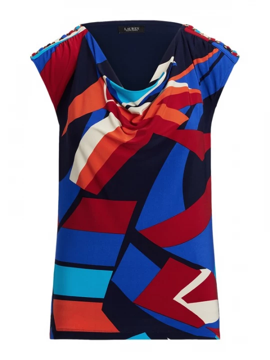 Foto van product Lauren Ralph Lauren Top blauw / navy / oranje / grenadine