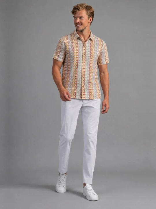 Foto van product Laurent Vergne Overhemd 'Marrakesh Shirt' gemengde kleuren